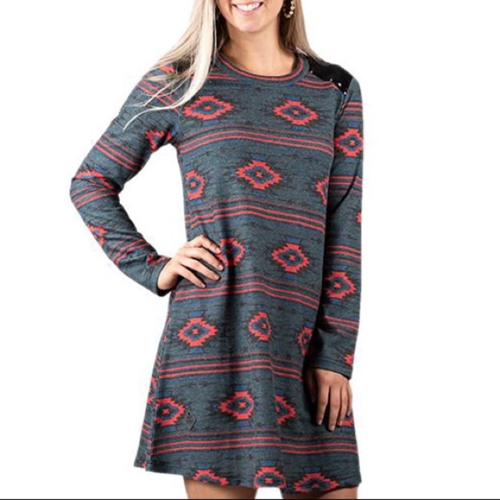 Simply Southern | Aztec Sequin Dress | Size S